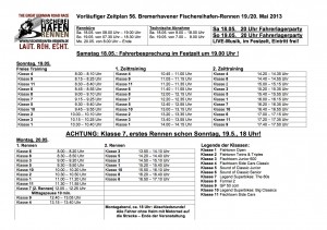 Zeitplan Fischereihafen-Rennen 2013, V2